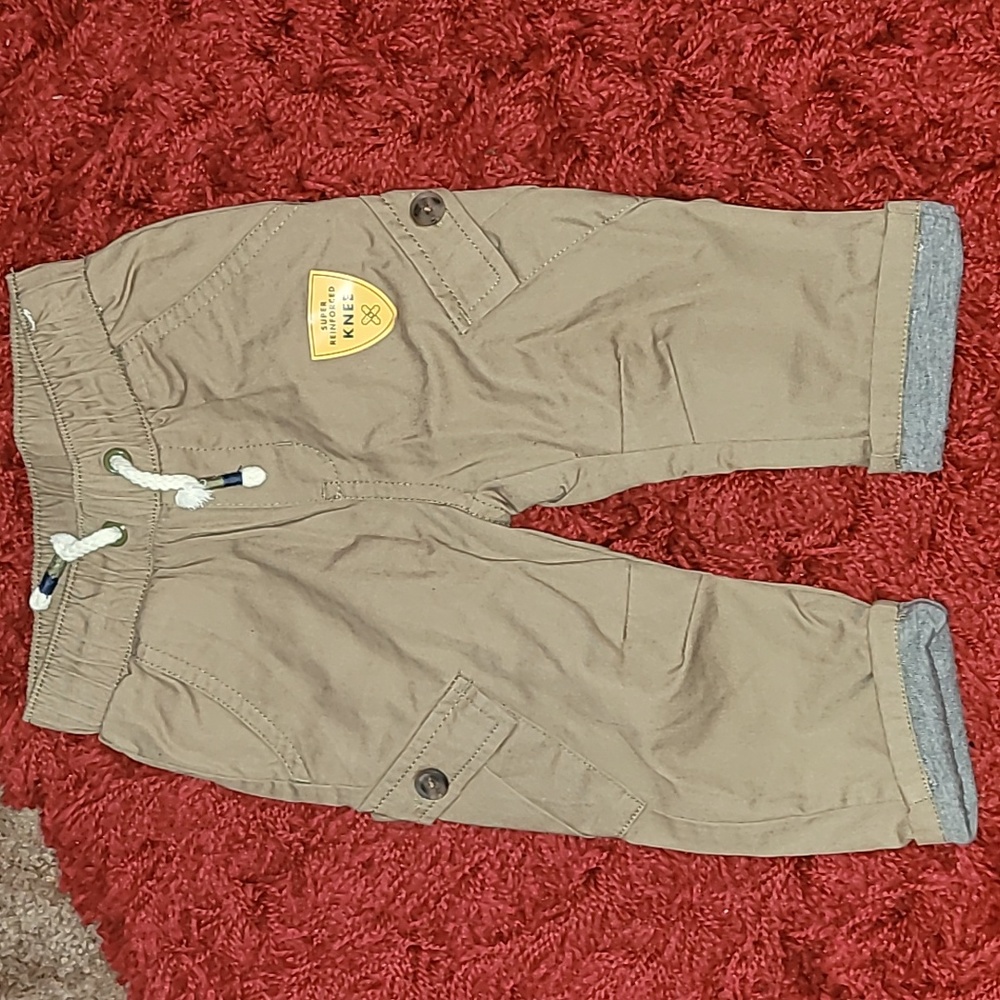 Khaki Cargo with fleece lining